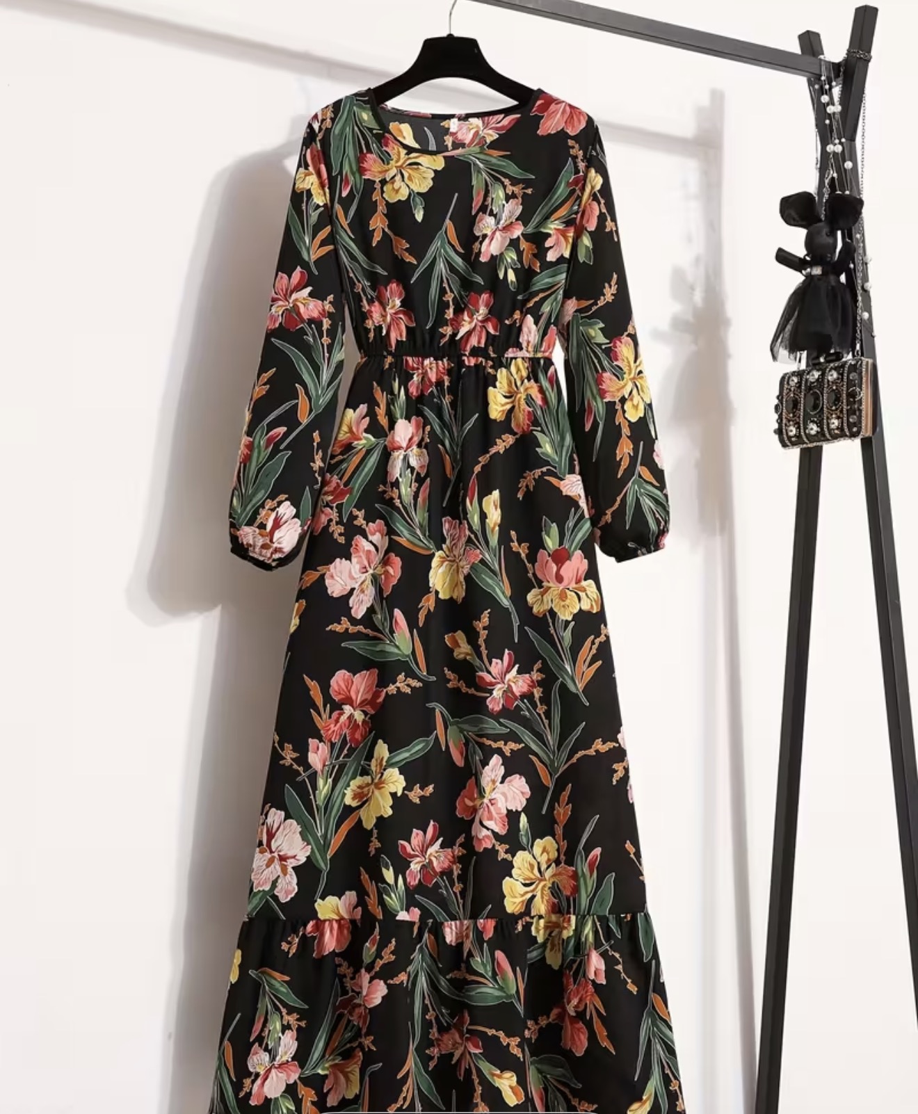 Women's Floral Print Long sleeve Dress